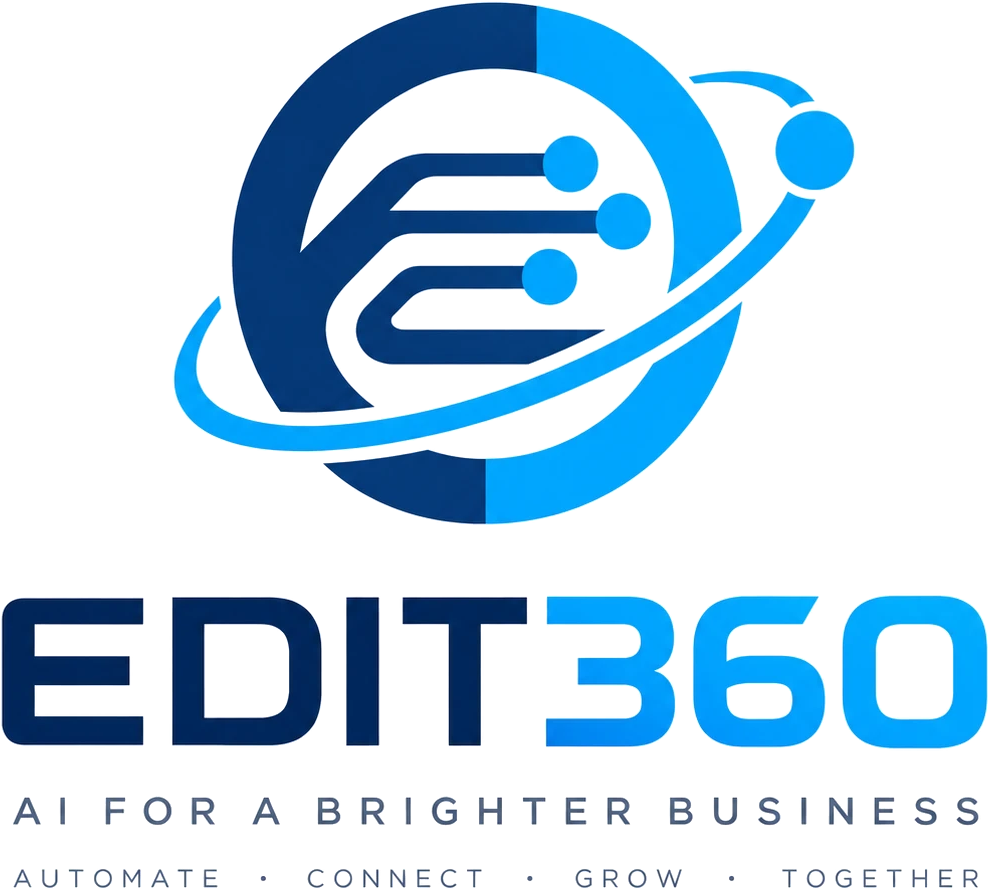 Logo EDIT360: AI for a brighter business